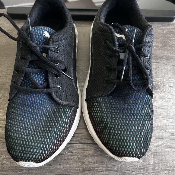 Puma Shoes Womens Size 8.5 Black Mesh SoftFoam Lightweight Athletic Sneakers - Picture 2 of 7